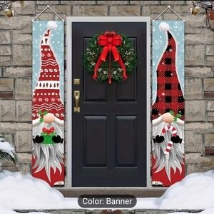 Gnome Porch Door Banners